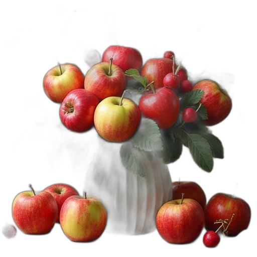 crown, food, flower, photorealistic transparent PNG cut-out