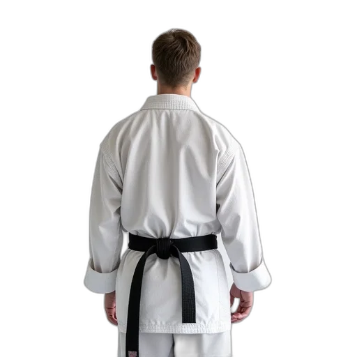 jacket, staff, sword, 3d render transparent PNG cut-out