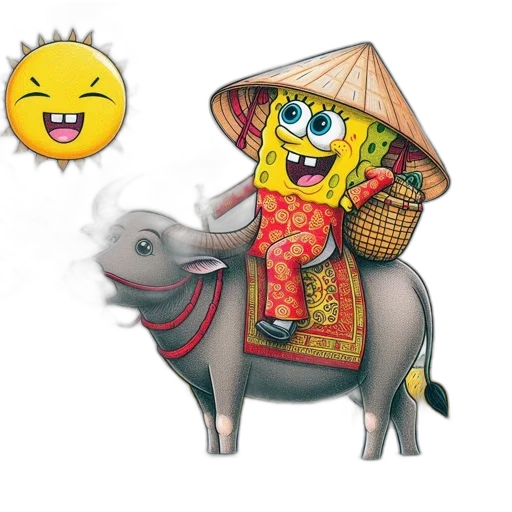 photorealistic, 3d render, concept art, spongebob transparent PNG cut-out