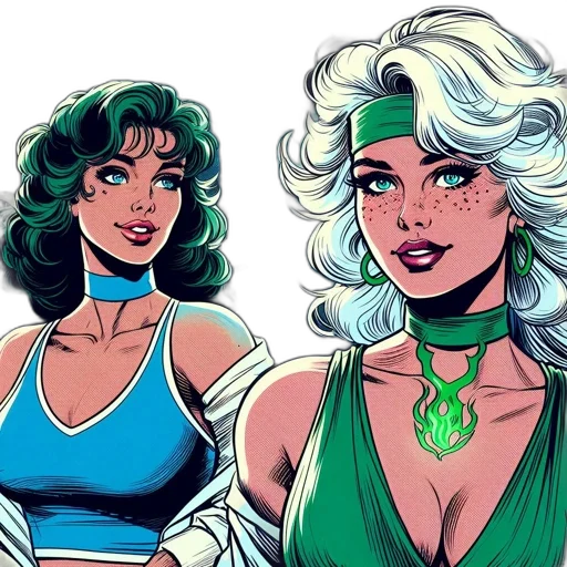 comic book art, concept art, fantasy art, cartoon transparent PNG cut-out
