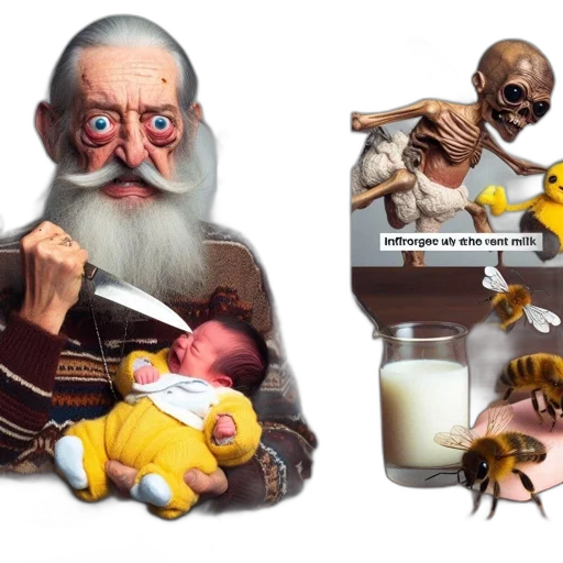 concept art, photorealistic, elderly, man transparent PNG cut-out