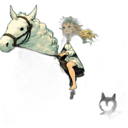 dragon, animal, creature, staff transparent PNG cut-out