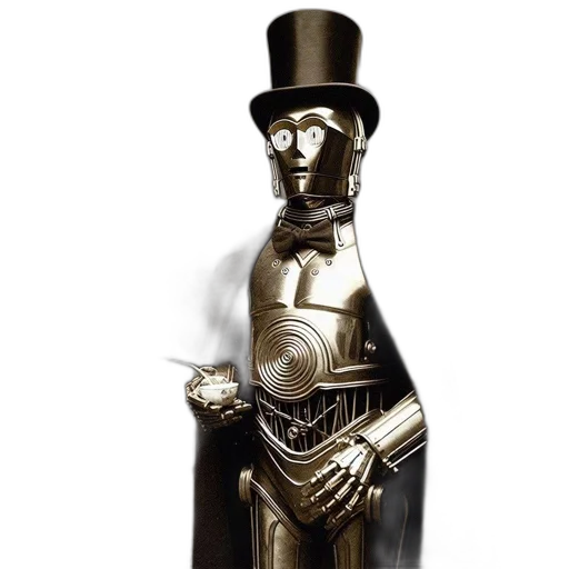 bottle, robot, formal, attire transparent PNG cut-out
