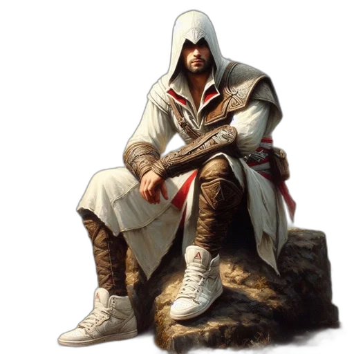 sword, weapon, jacket, concept art transparent PNG cut-out