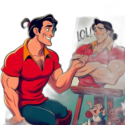 concept art, cartoon, comic book art, anime transparent PNG cut-out