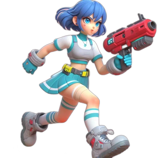 weapon, robot, staff, shoes transparent PNG cut-out