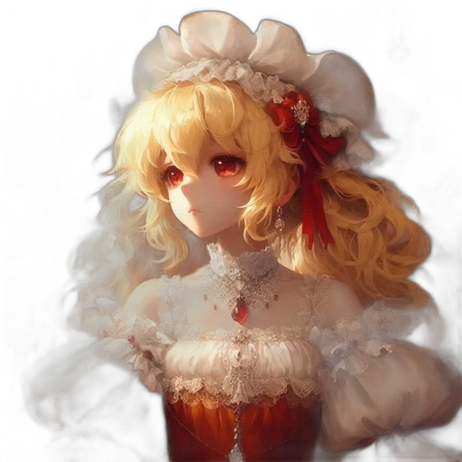 dress, crown, face, staff transparent PNG cut-out