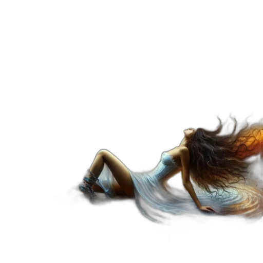 hair, dragon, creature, concept art transparent PNG cut-out