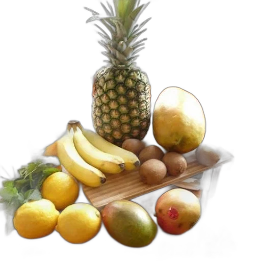 food, crown, photorealistic, 3d render transparent PNG cut-out