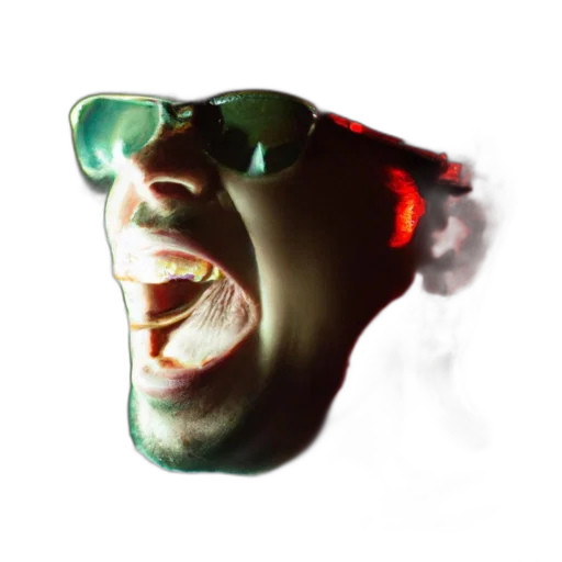 face, staff, mask, 3d render transparent PNG cut-out