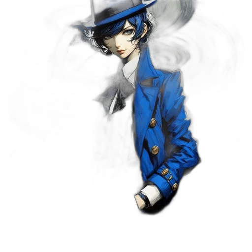 hat, staff, jacket, mask transparent PNG cut-out