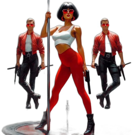 concept art, comic book art, pixel art, cartoon transparent PNG cut-out