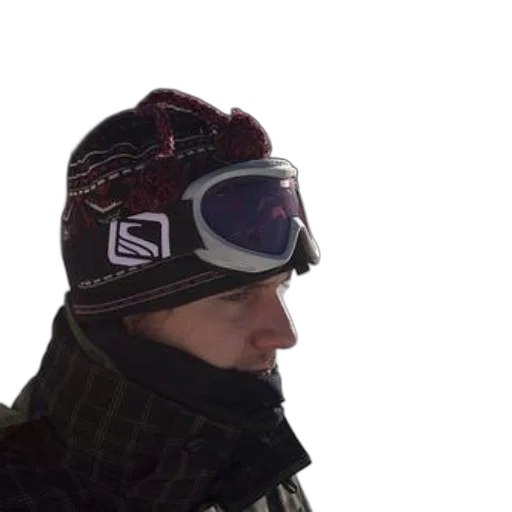 hat, face, jacket, staff transparent PNG cut-out