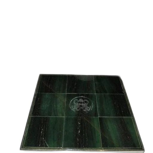 table, setting, green, tile transparent PNG cut-out