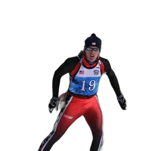 3d render, concept art, photorealistic, skier transparent PNG cut-out