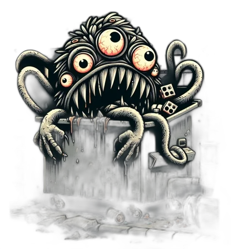 creature, concept art, fantasy art, 3d render transparent PNG cut-out