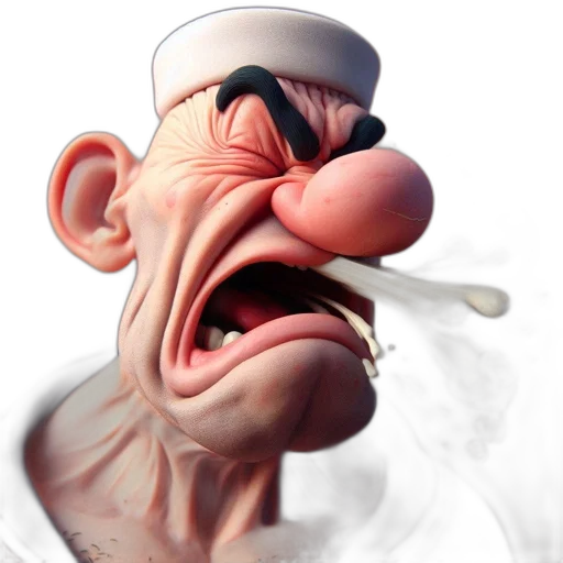 face, staff, mask, creature transparent PNG cut-out