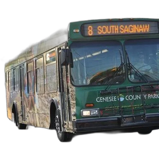 concept art, 3d render, green, bus transparent PNG cut-out