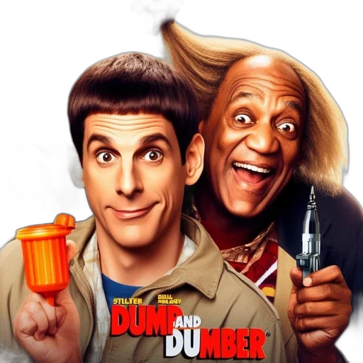 concept art, poster, dumb, dumber transparent PNG cut-out