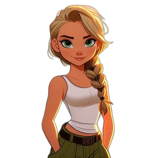 staff, pixel art, cartoon, fantasy art transparent PNG cut-out