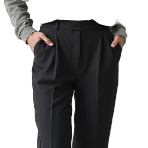 jacket, staff, dark, monochrome transparent PNG cut-out