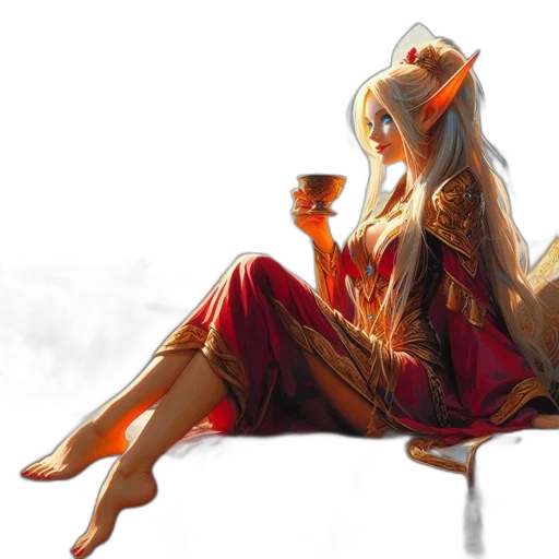 dress, dragon, concept art, fantasy art transparent PNG cut-out