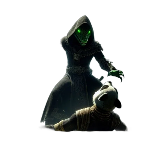 staff, weapon, mask, creature transparent PNG cut-out