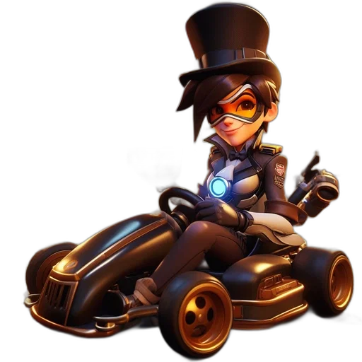 robot, car, concept art, 3d render transparent PNG cut-out