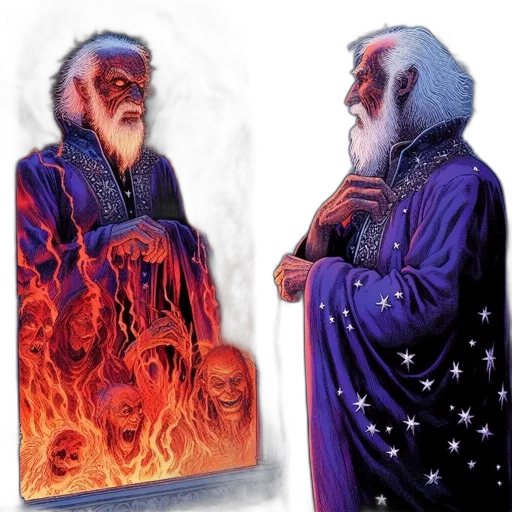 concept art, fantasy art, comic book art, fire transparent PNG cut-out