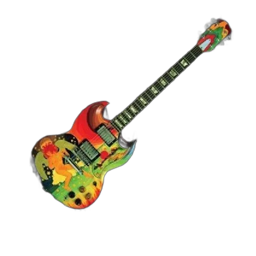 weapon, 3d render, star, guitars transparent PNG cut-out