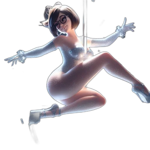 robot, staff, dress, concept art transparent PNG cut-out