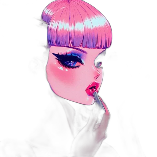 face, creature, mask, hair transparent PNG cut-out
