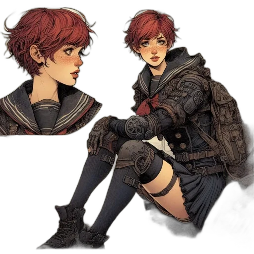 jacket, concept art, fantasy art, comic book art transparent PNG cut-out