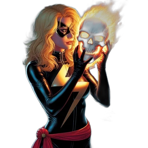 mask, comic book art, concept art, fire transparent PNG cut-out