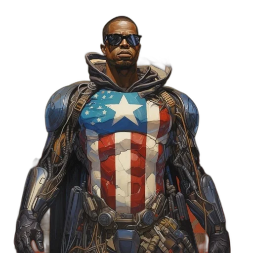 jacket, comic book art, concept art, fantasy art transparent PNG cut-out