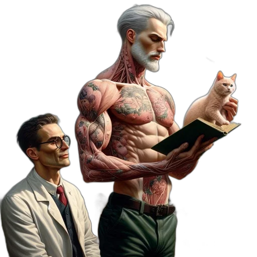 comic book art, concept art, cyberpunk, fantasy art transparent PNG cut-out
