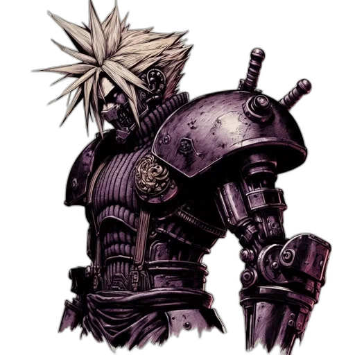 weapon, robot, sword, mask transparent PNG cut-out