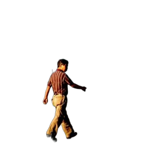 jacket, staff, shoes, pixel art transparent PNG cut-out