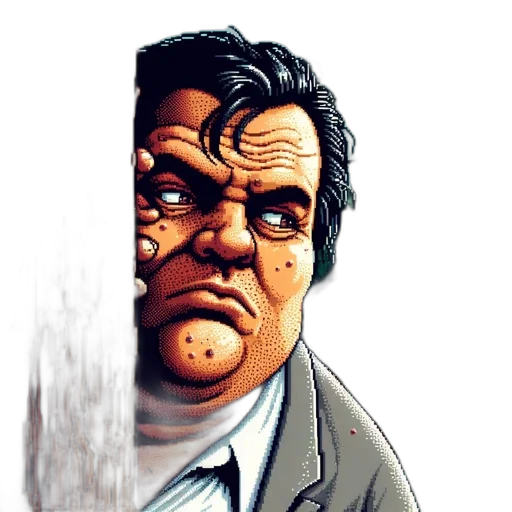 face, umbrella, staff, comic book art transparent PNG cut-out