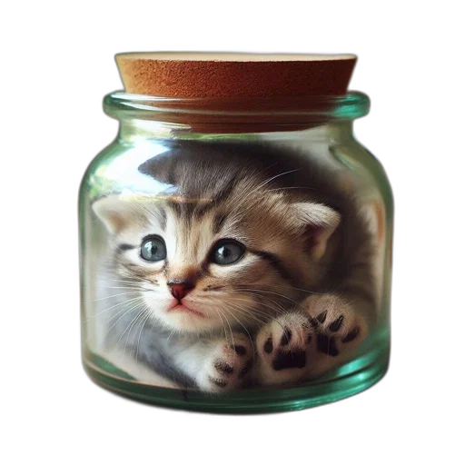 bottle, animal, creature, oil painting transparent PNG cut-out
