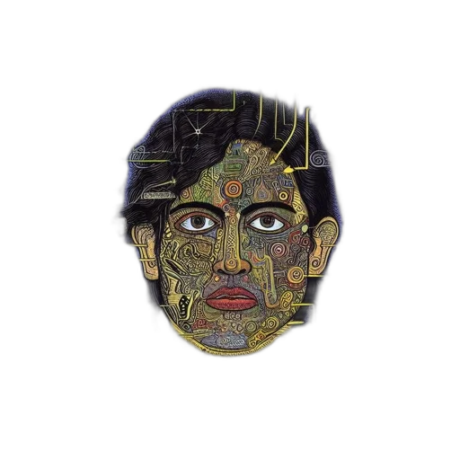 mask, face, crown, jewelry transparent PNG cut-out