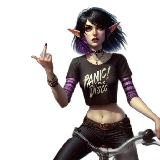 fantasy art, concept art, cyberpunk, comic book art transparent PNG cut-out