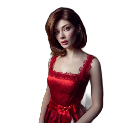 dress, jewelry, crown, photorealistic transparent PNG cut-out