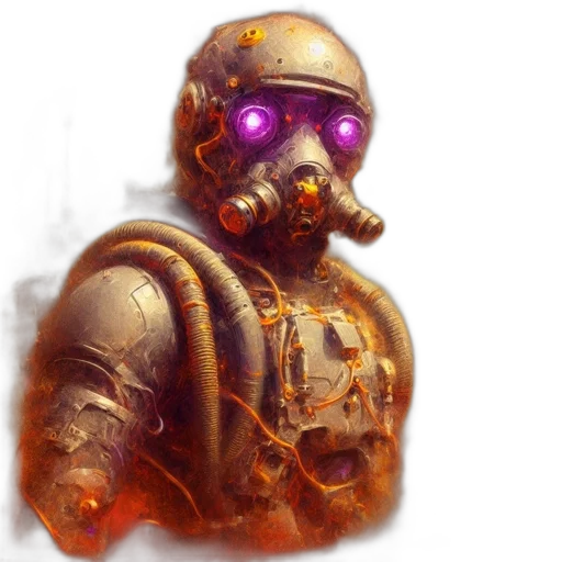 robot, mask, face, creature transparent PNG cut-out