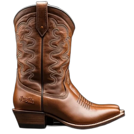 shoes, pair, brown, cowboy transparent PNG cut-out