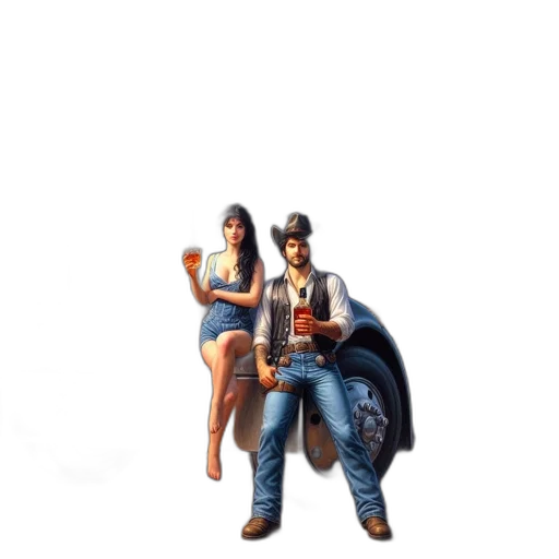 weapon, jacket, hat, staff transparent PNG cut-out