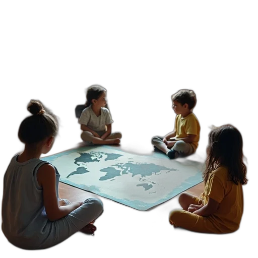 concept art, 3d render, underwater, group transparent PNG cut-out