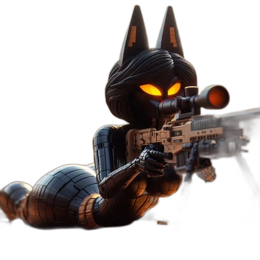 weapon, animal, concept art, 3d render transparent PNG cut-out