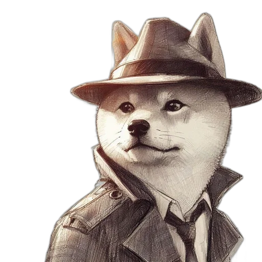 hat, animal, jacket, staff transparent PNG cut-out