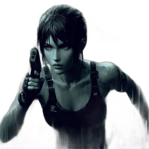 weapon, concept art, comic book art, photorealistic transparent PNG cut-out